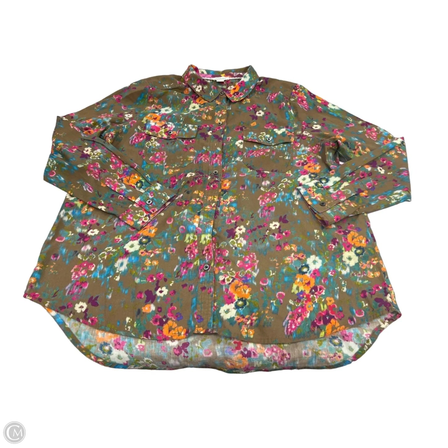 Top Long Sleeve By Sundance In Brown, Size: L