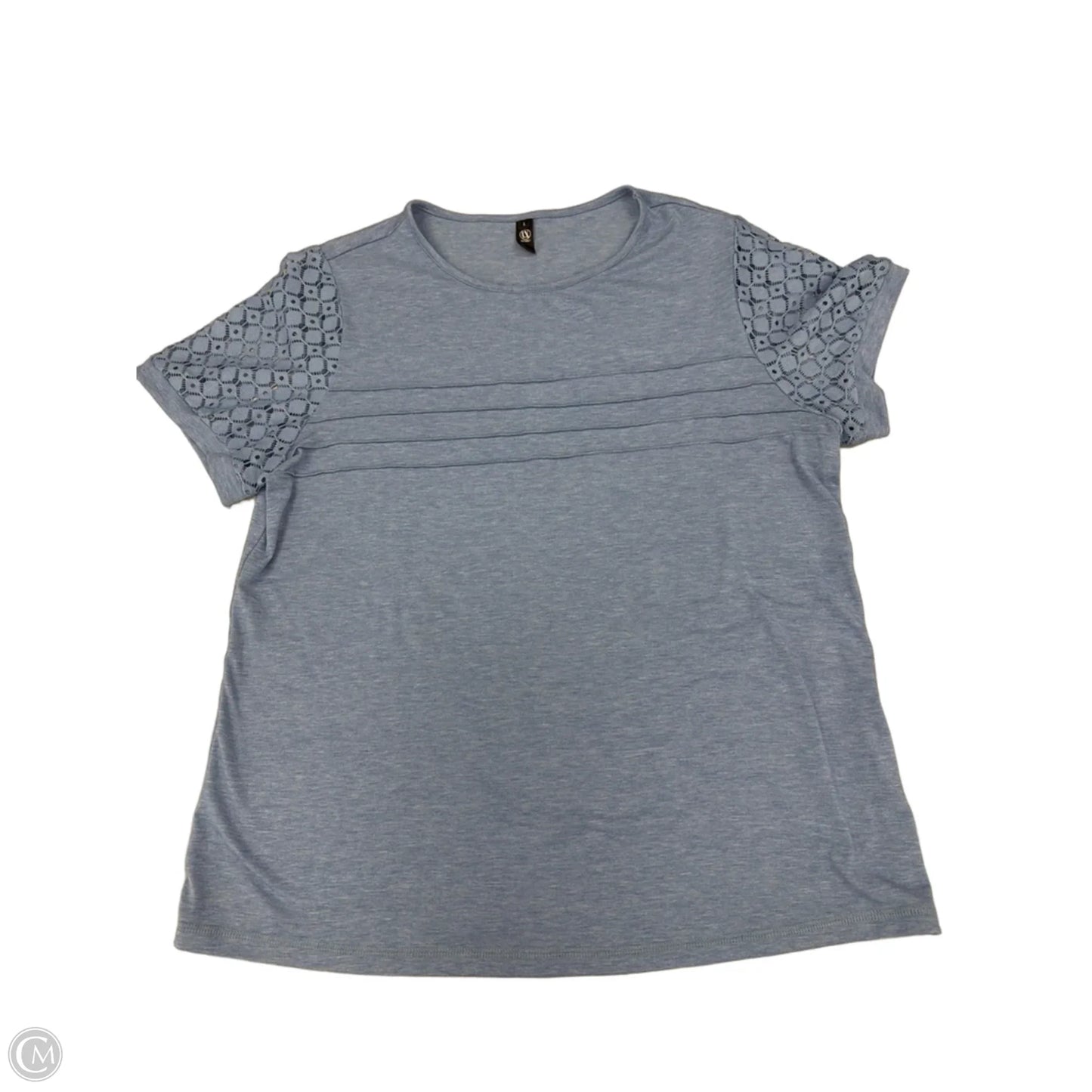 Top Short Sleeve By Automet In Blue, Size: L