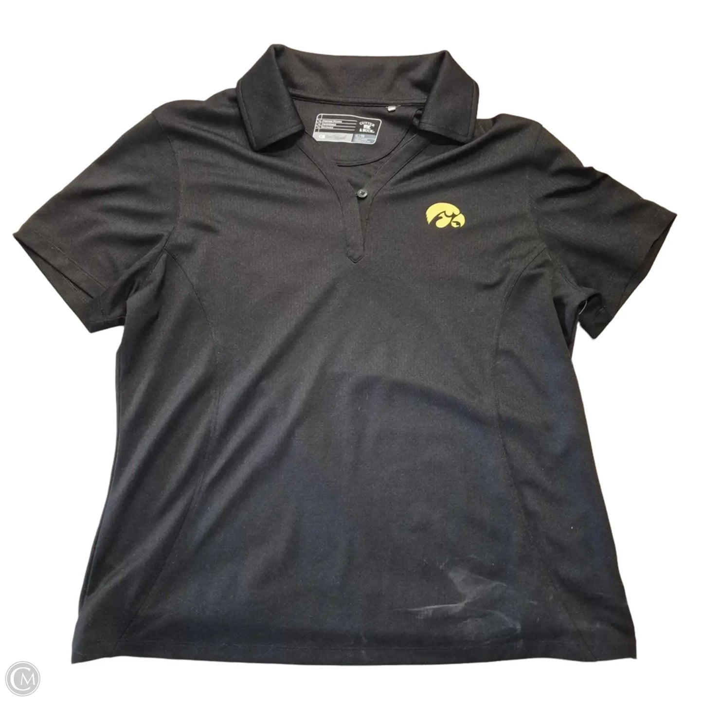 Athletic Top Short Sleeve By Cutter And Buck In Black, Size: Xl