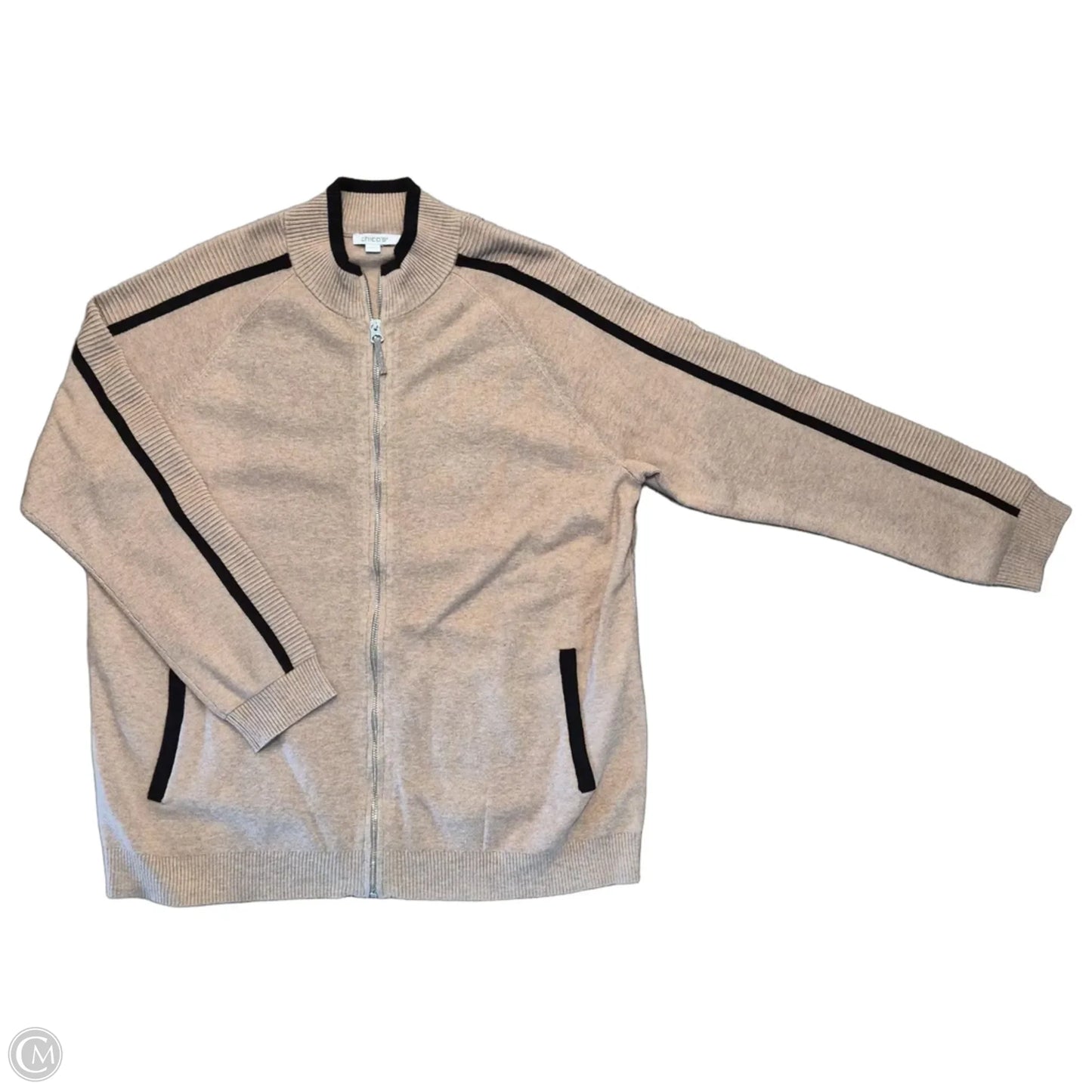 Sweater By Chicos In Beige, Size: Xl