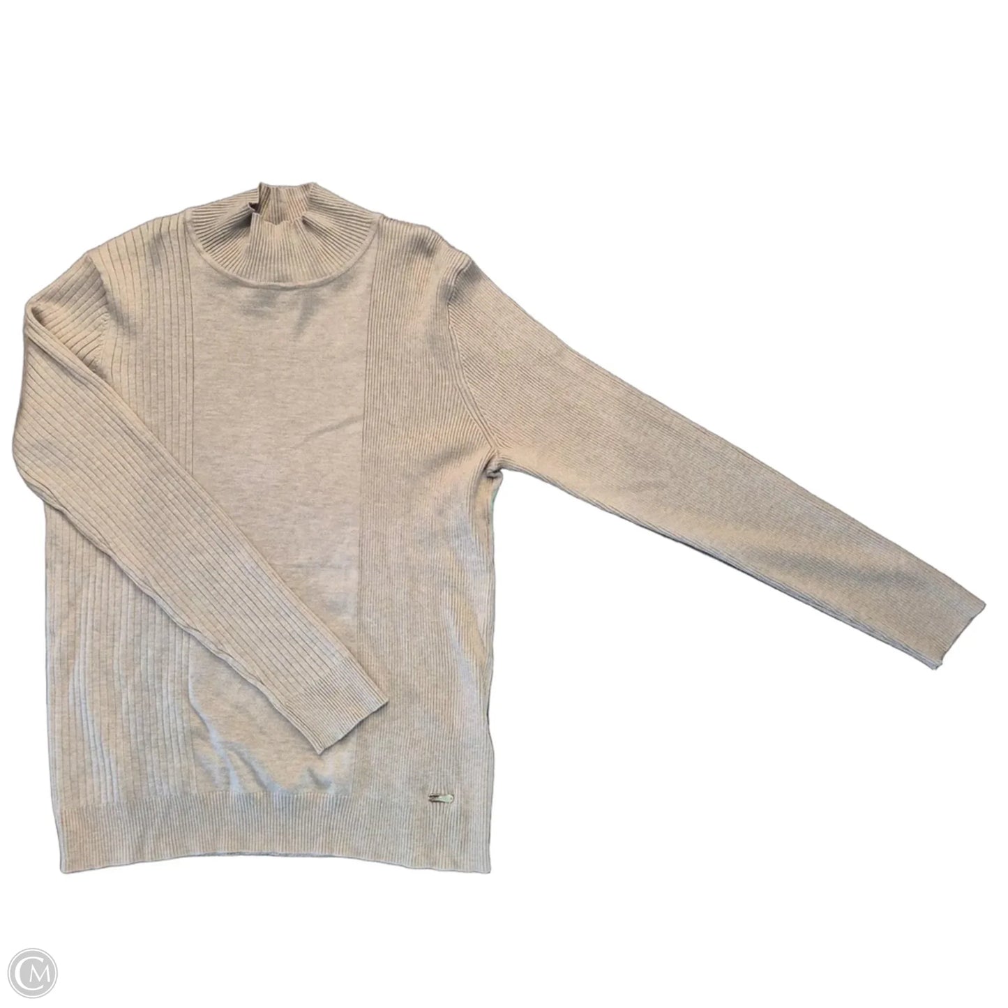 Sweater By Calvin Klein In Beige, Size: L