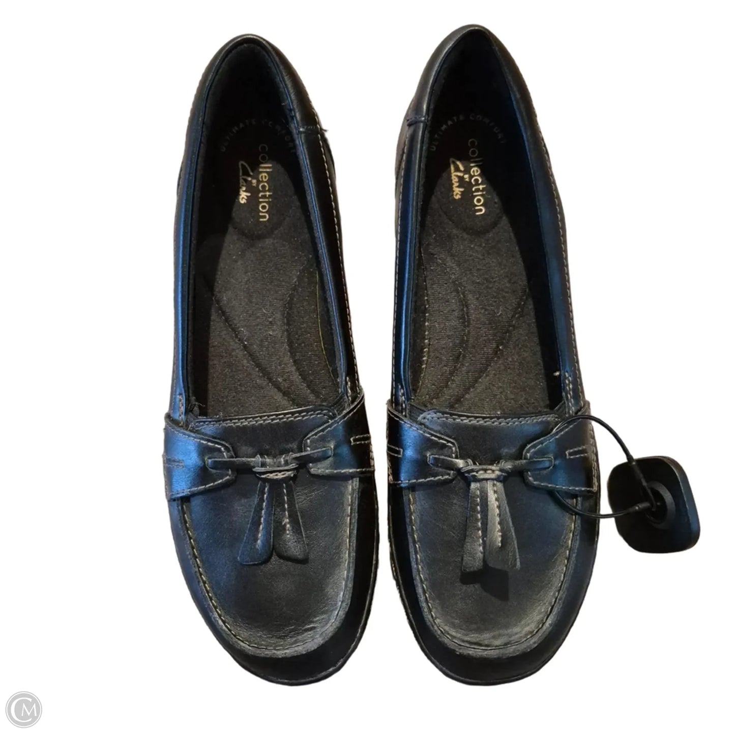 Shoes Flats By Clarks In Black, Size: 8