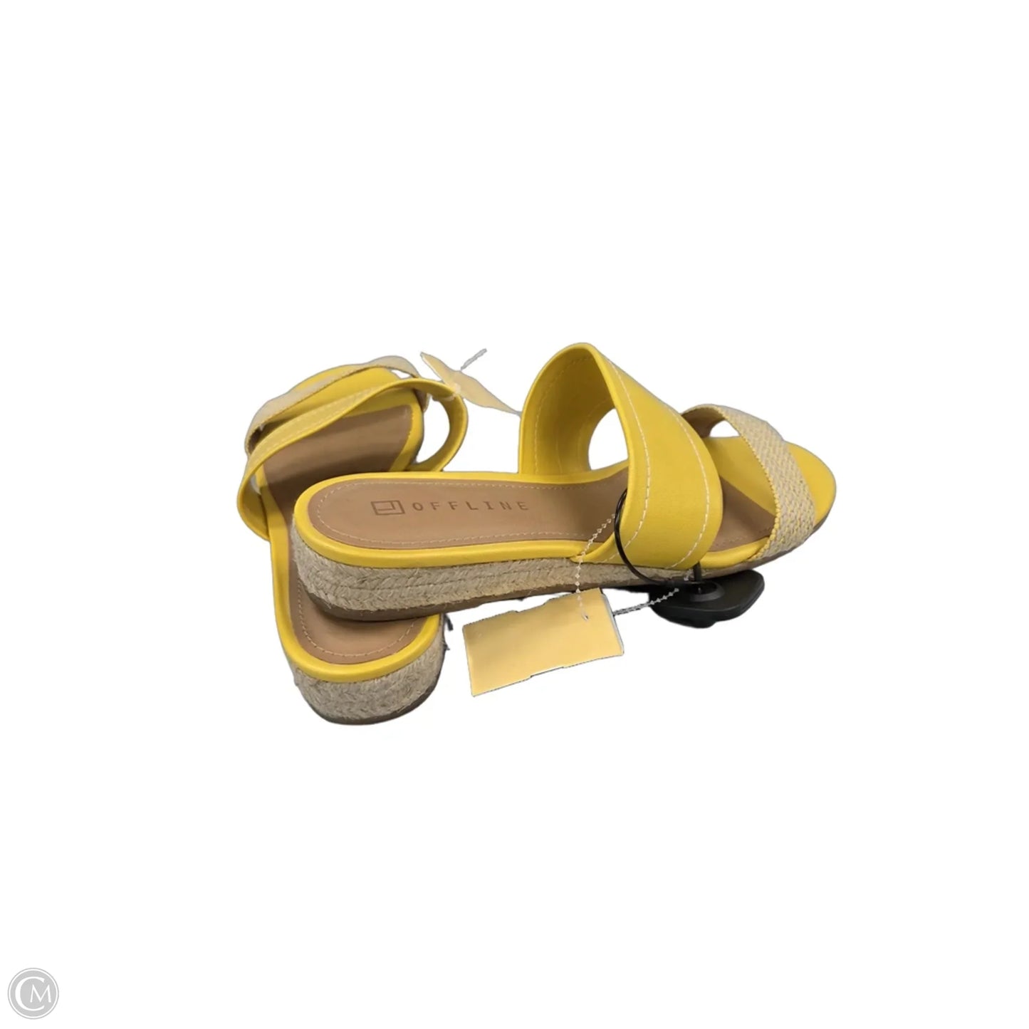 Sandals Flats By Cmc In Yellow, Size: 10