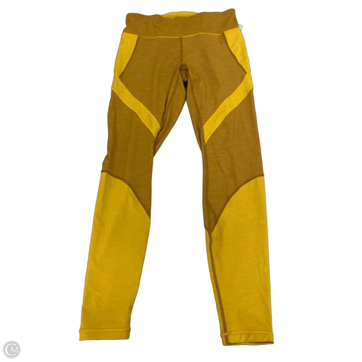 Athletic Leggings By Lululemon In Yellow, Size: 10