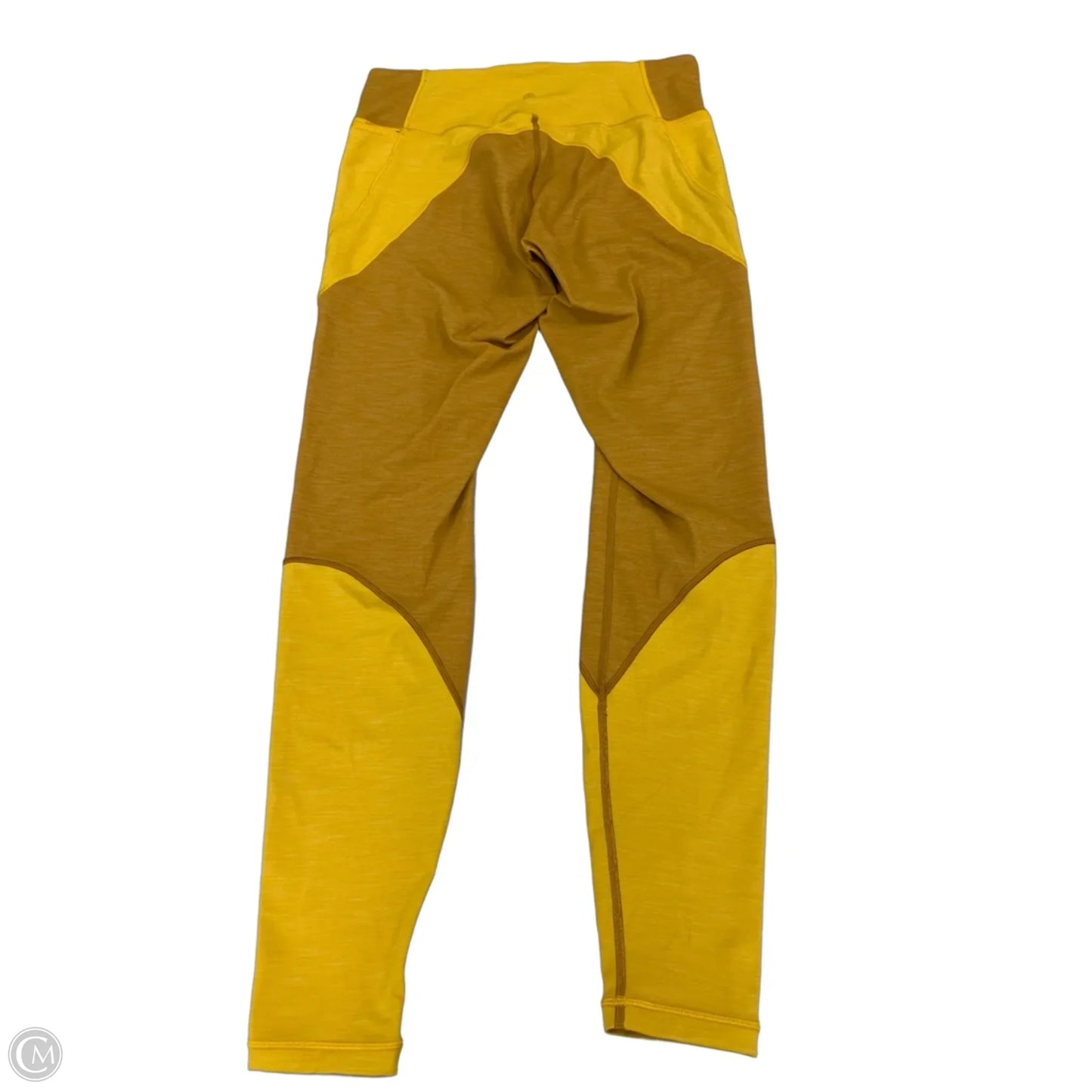 Athletic Leggings By Lululemon In Yellow, Size: 10