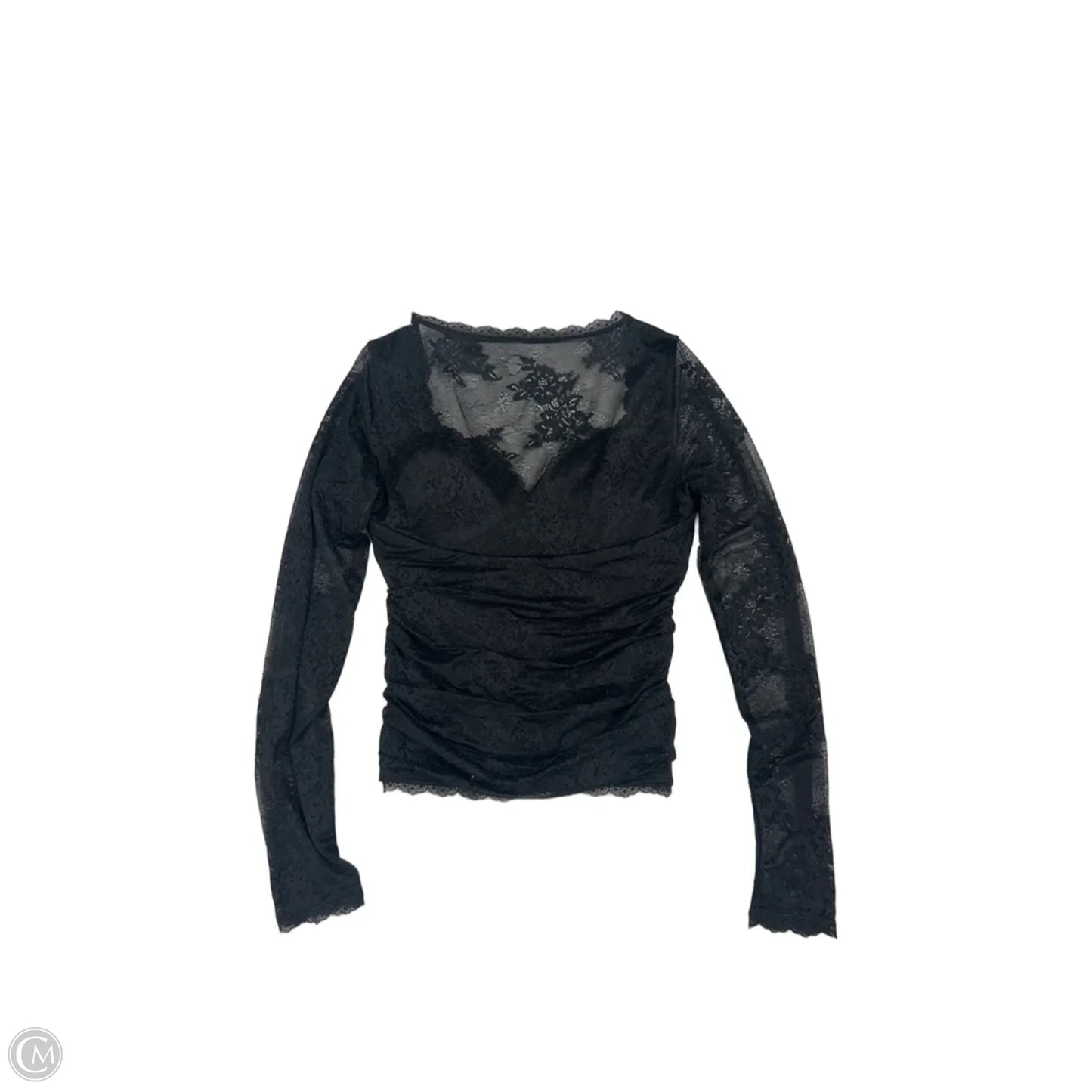 Top Long Sleeve By Abercrombie And Fitch In Black, Size: Xs