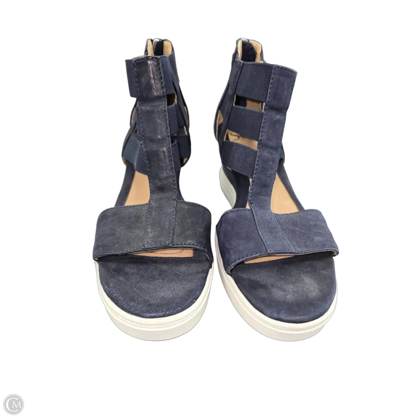 Sandals Heels Wedge By Sofft In Navy, Size: 7.5