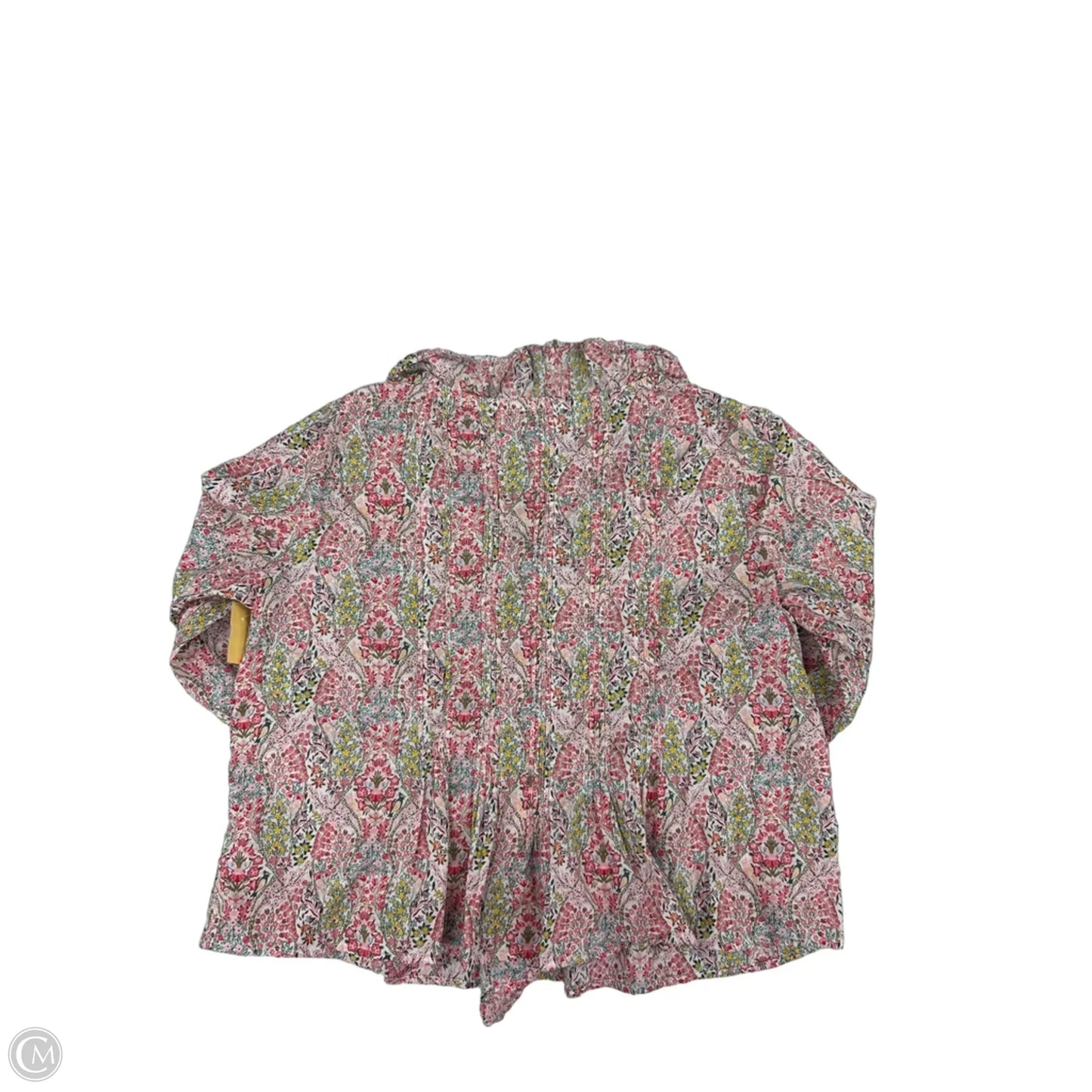 Top Long Sleeve By Talbots In Floral Print, Size: L