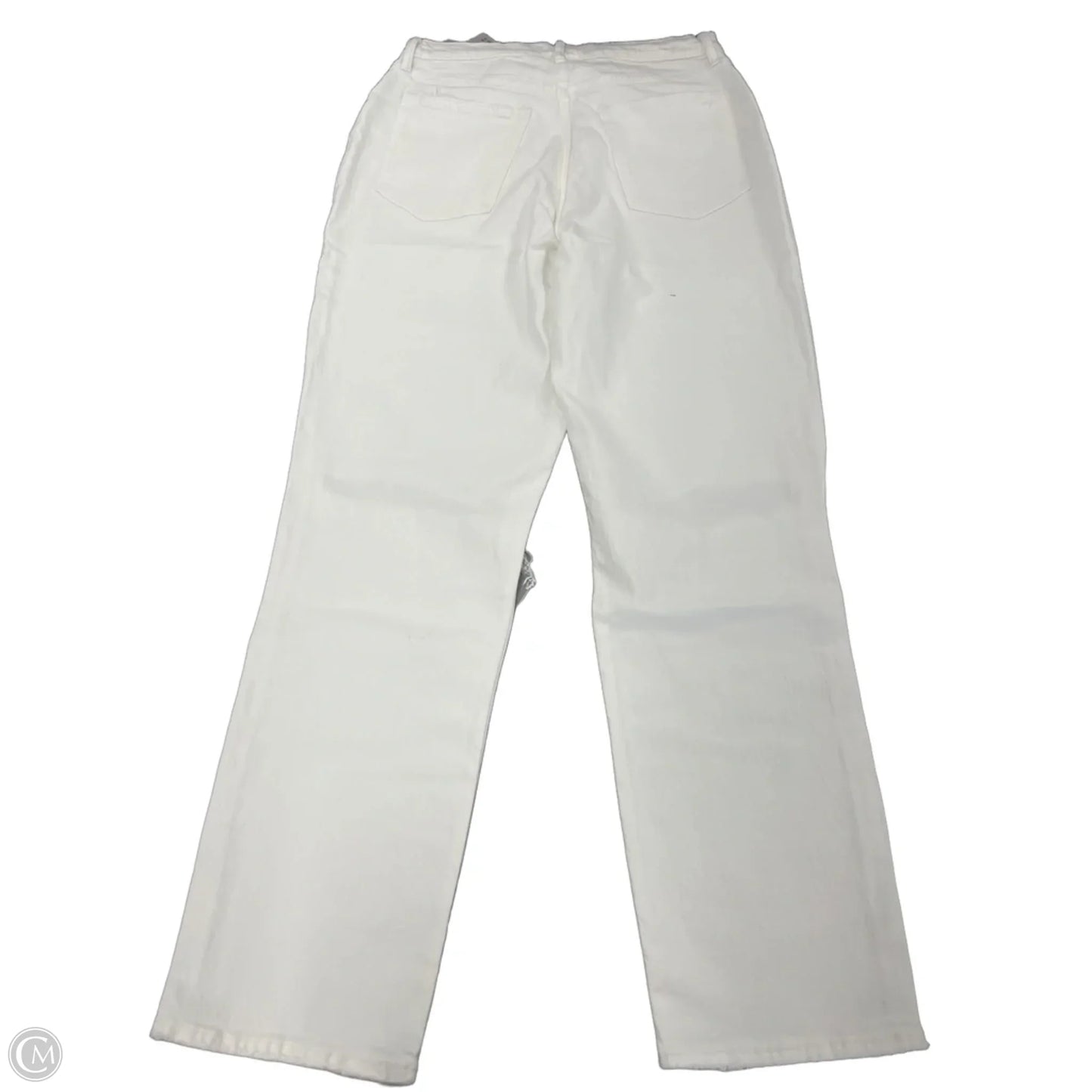 Jeans Straight By Abercrombie And Fitch In White, Size: 16