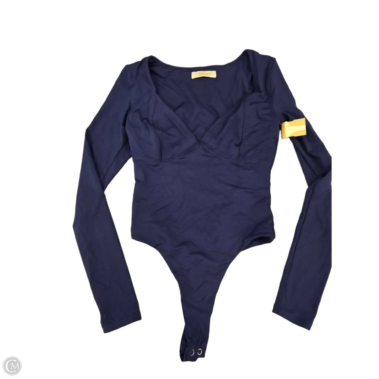 Top Long Sleeve By Cme In Navy, Size: M