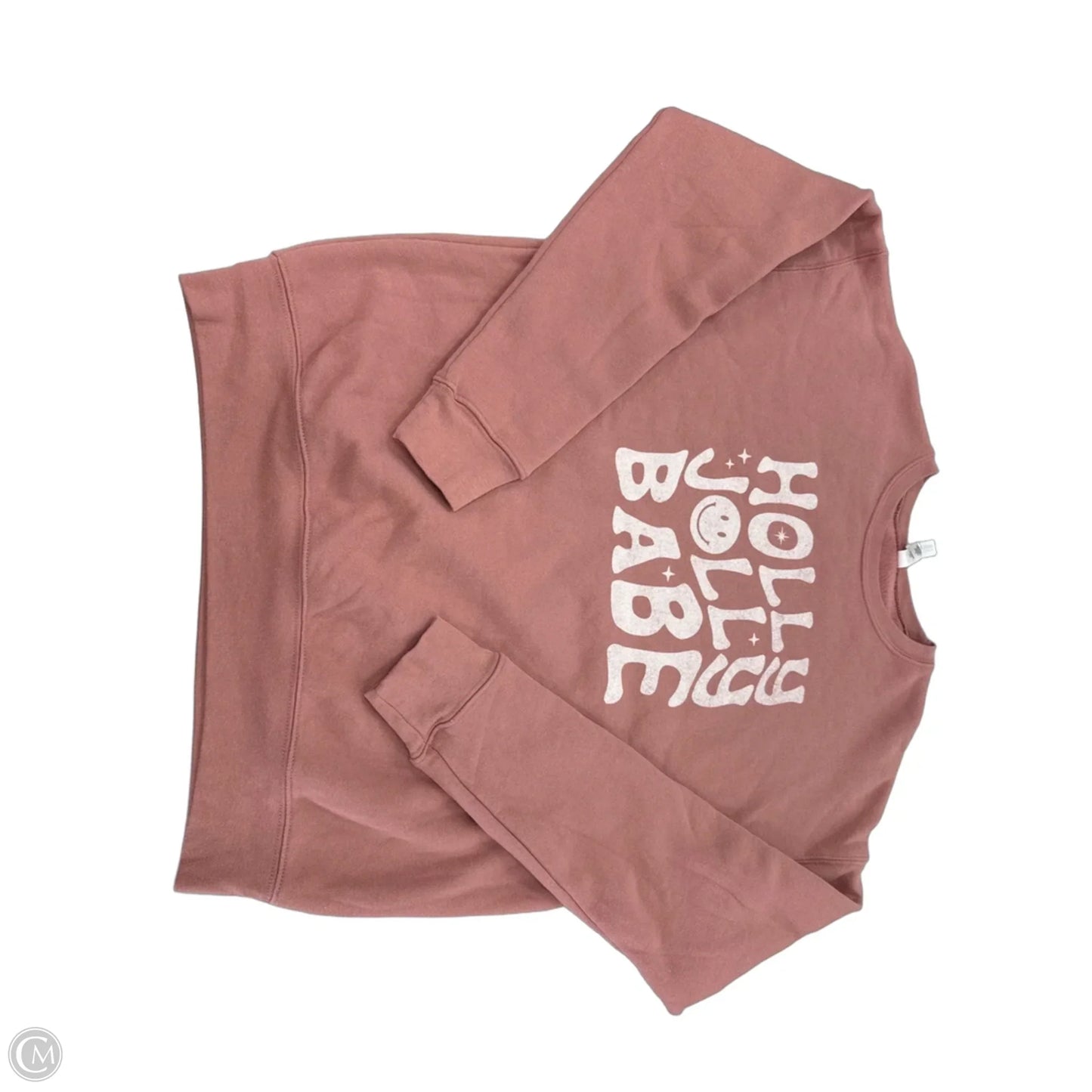 Sweatshirt Crewneck By Bella + Canvas In Mauve, Size: M