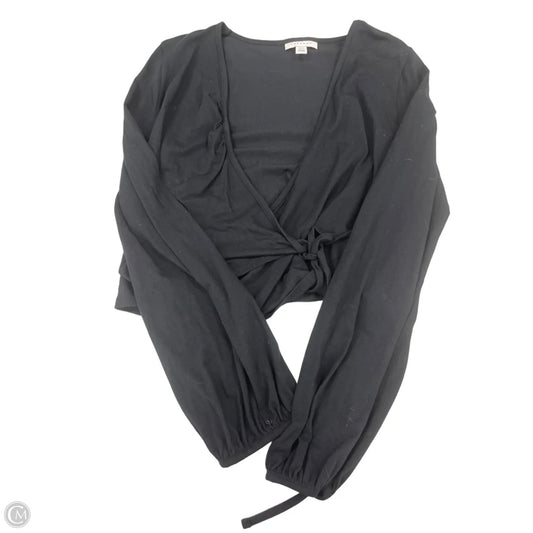 Top Long Sleeve By Top Shop In Black, Size: 12