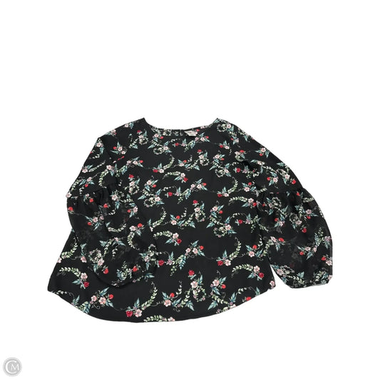 Top Long Sleeve By Disney In Black, Size: M