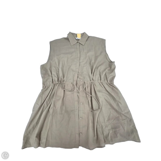Dress Casual Short By Zara In Beige, Size: M