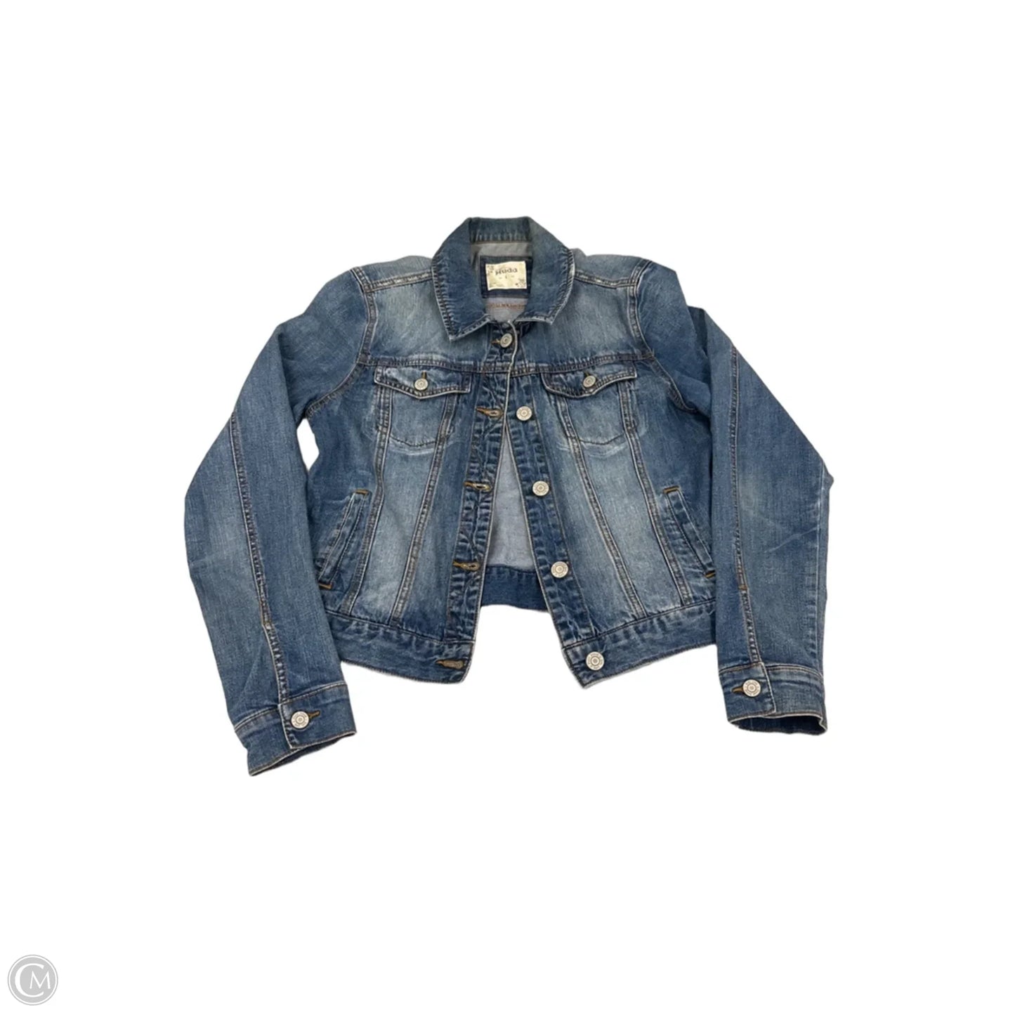 Jacket Denim By Mudd In Blue, Size: L