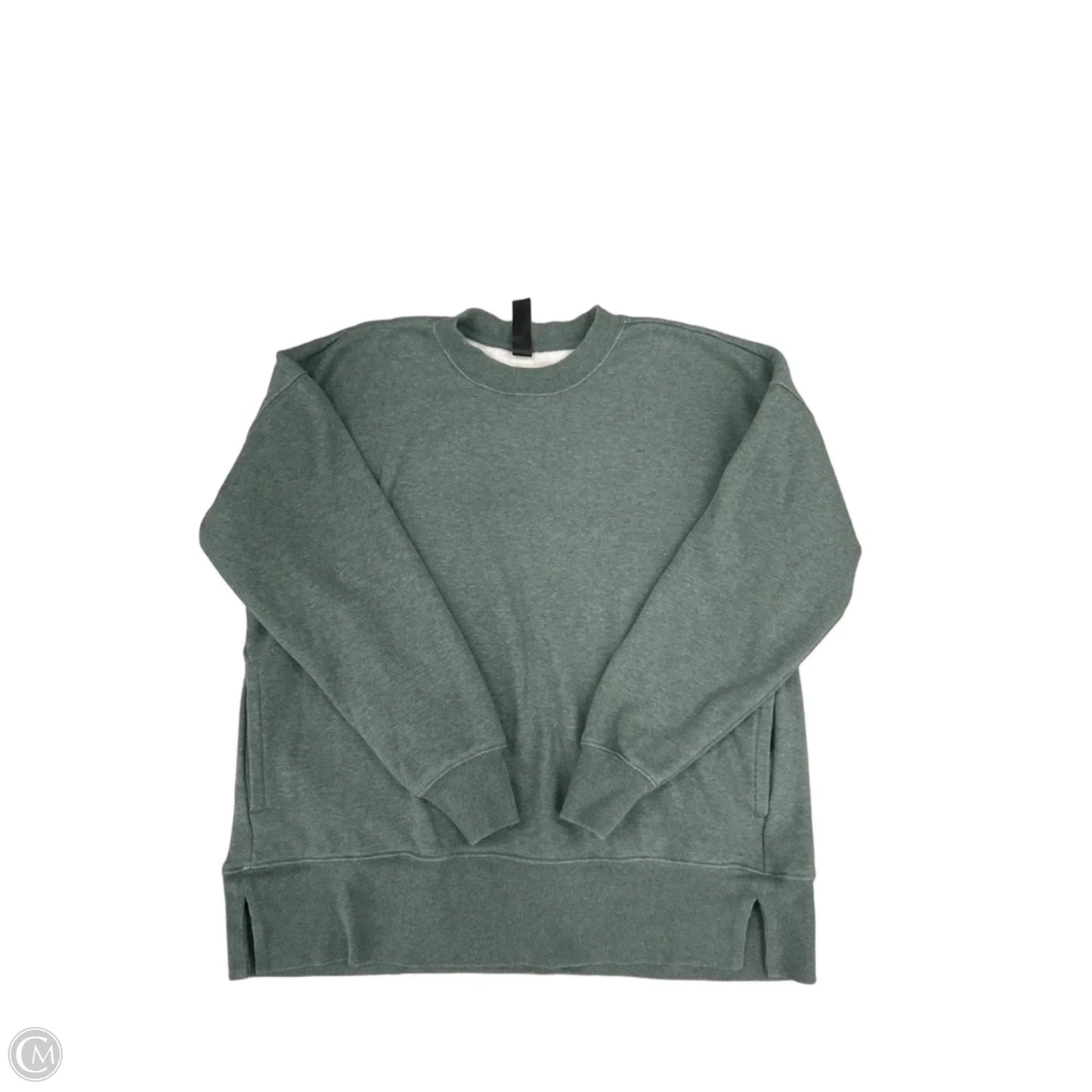 Sweatshirt Crewneck By Kirkland In Green, Size: M