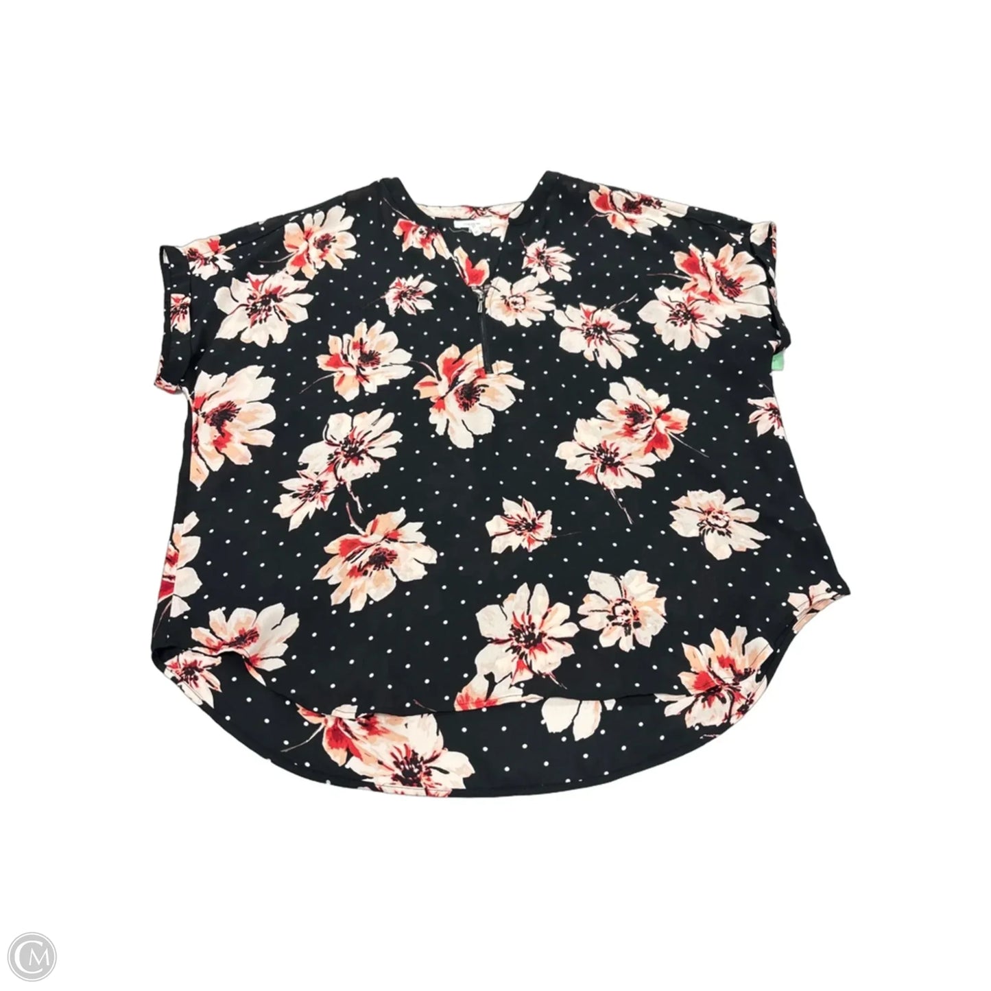 Top Short Sleeve By Maurices In Black, Size: Xl
