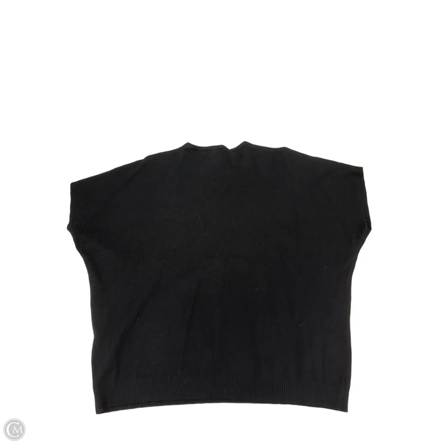 Sweater Short Sleeve By Aaeda In Black, Size: M