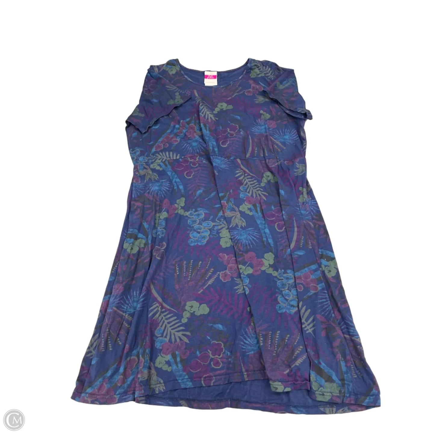 Dress Casual Short By Fresh Produce In Blue, Size: 3x