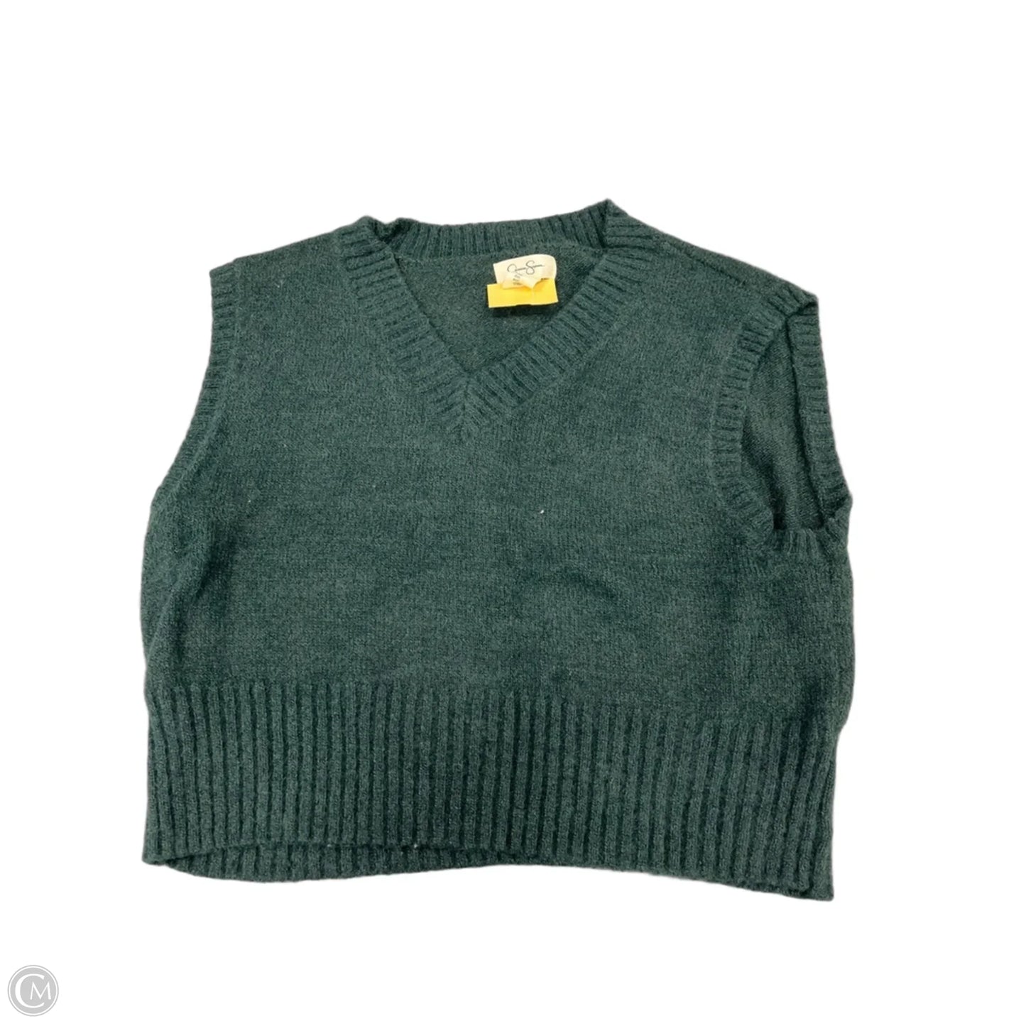 Vest Sweater By Jessica Simpson In Green, Size: L