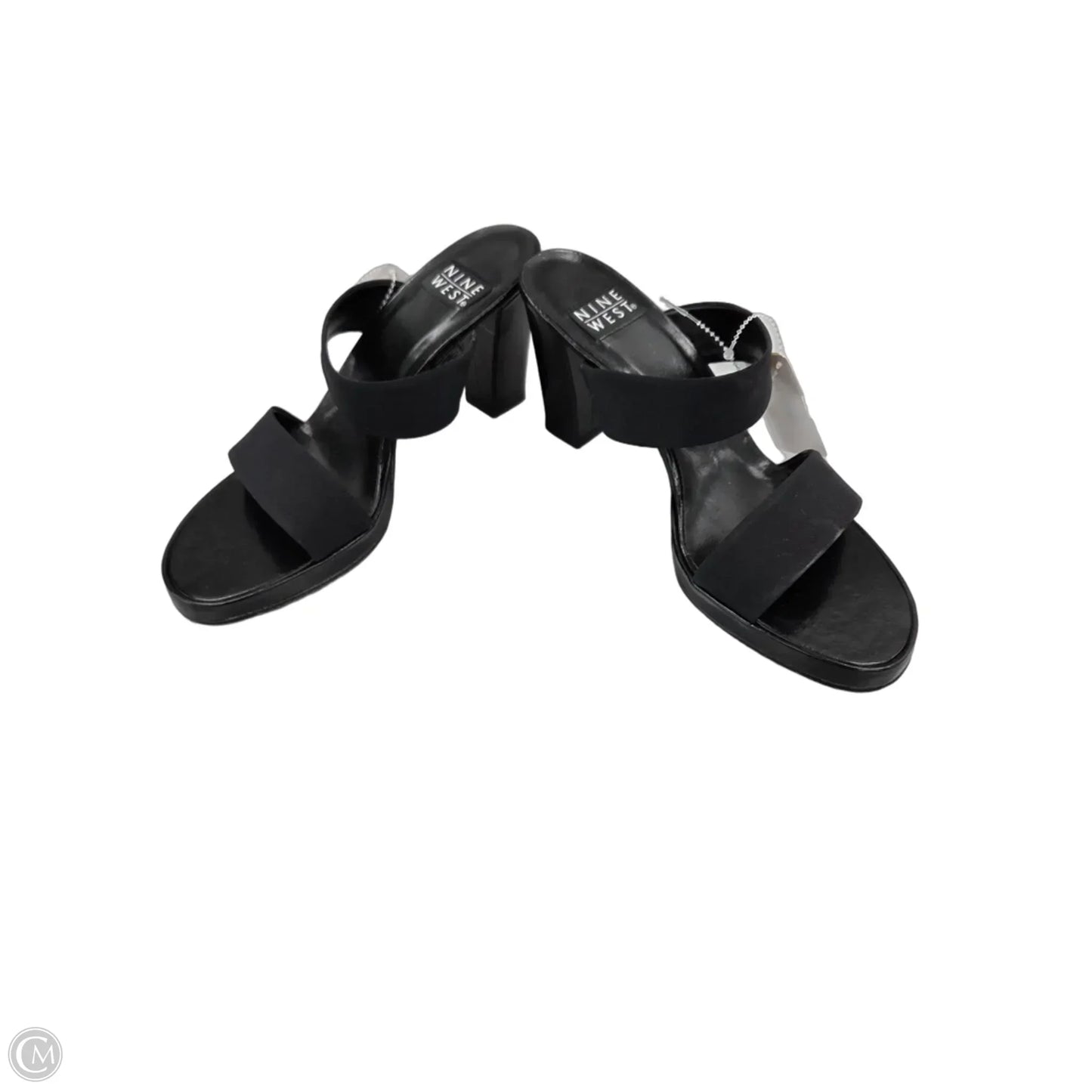 Shoes Heels Block By Nine West In Black, Size: 7.5