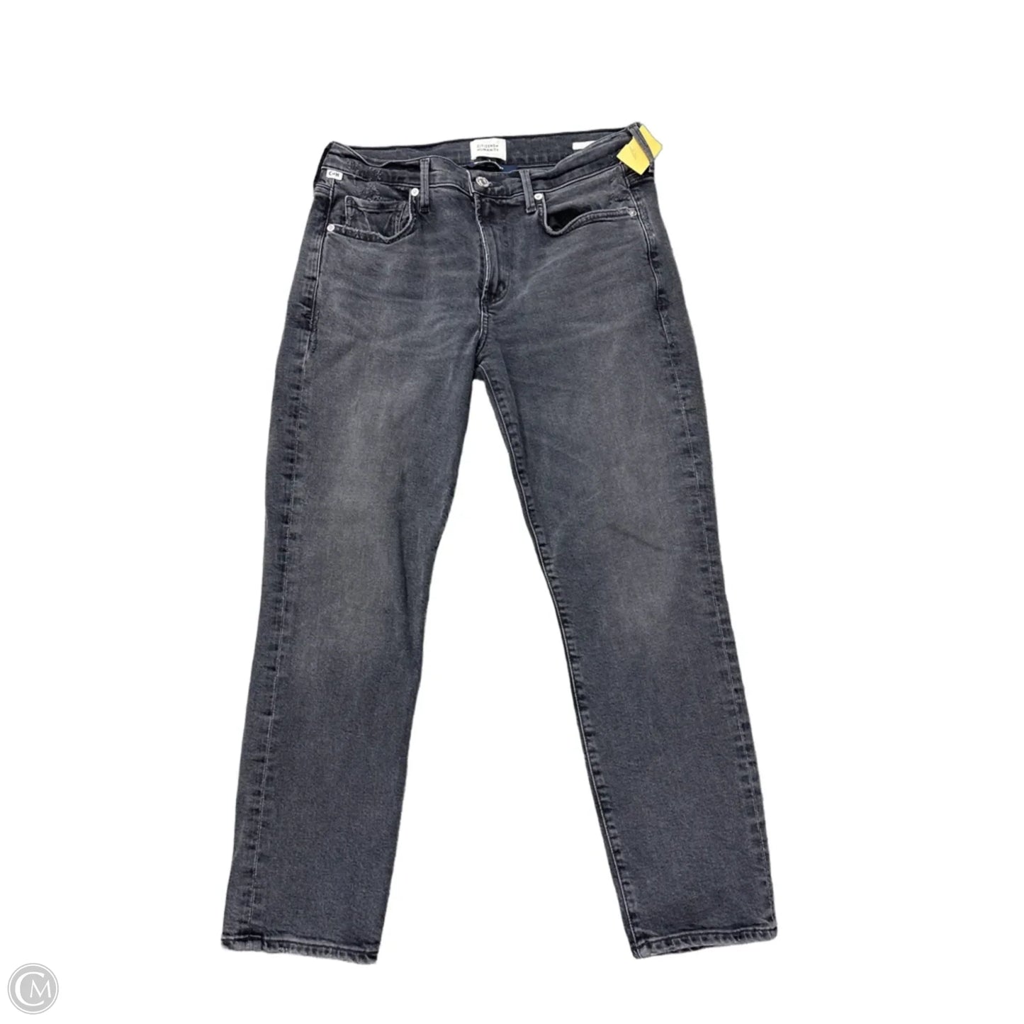Jeans Cropped By Citizens Of Humanity In Black Denim, Size: 6