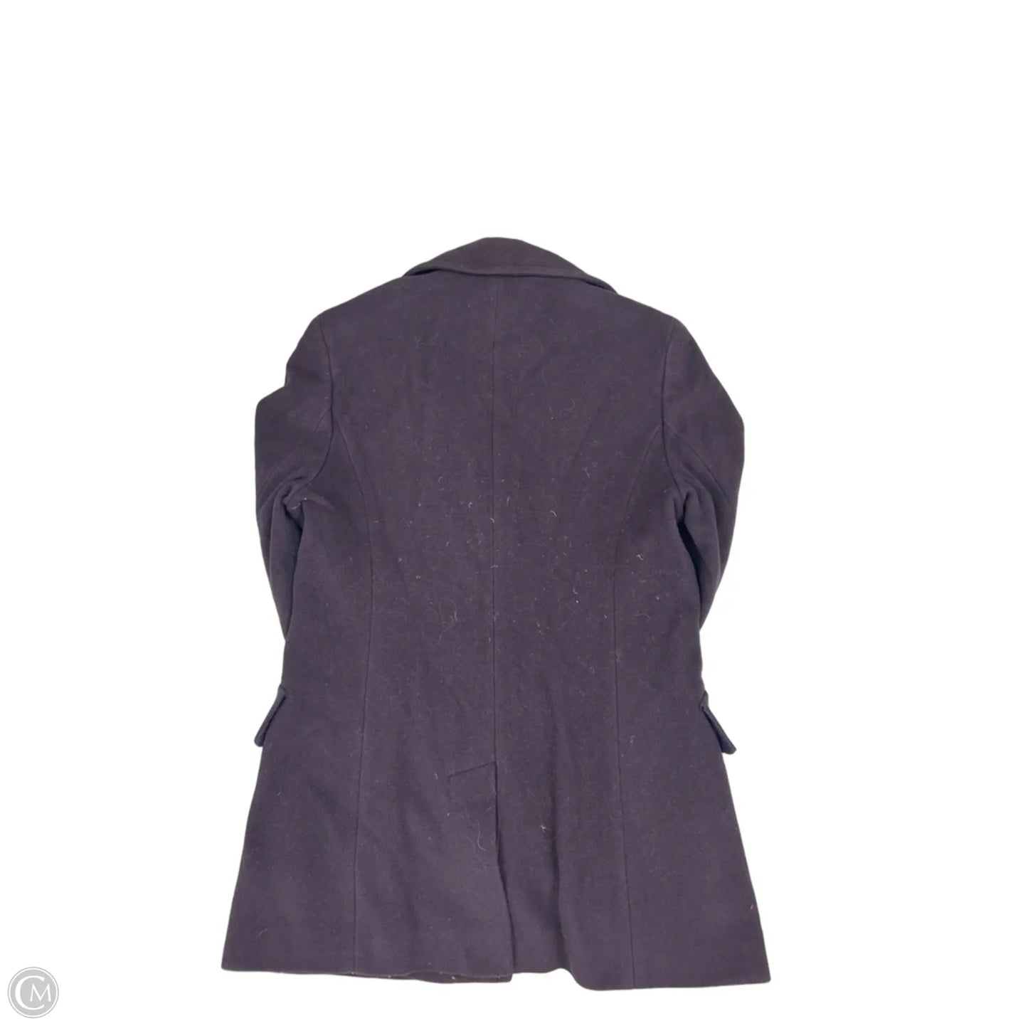 Coat Peacoat By Calvin Klein In Purple, Size: Large