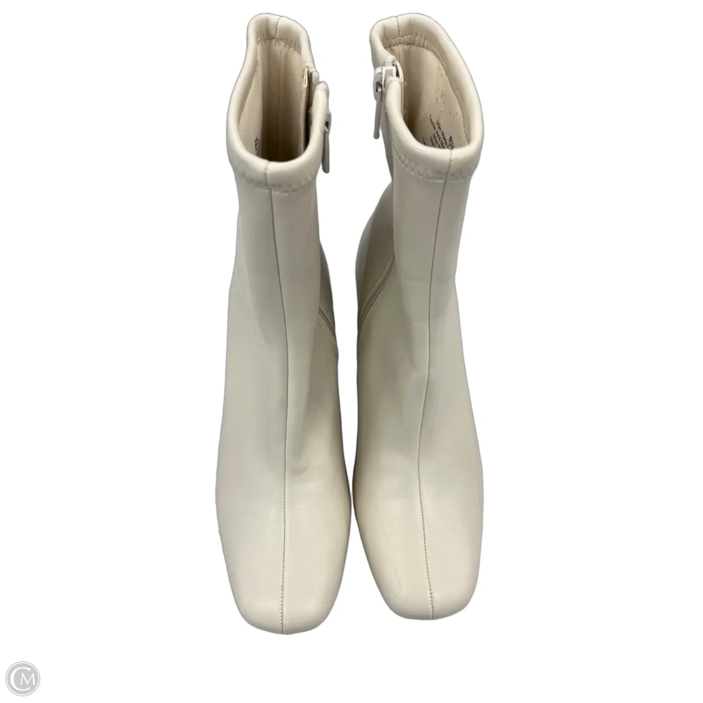 Boots Ankle Heels By A New Day In Cream, Size: 6.5
