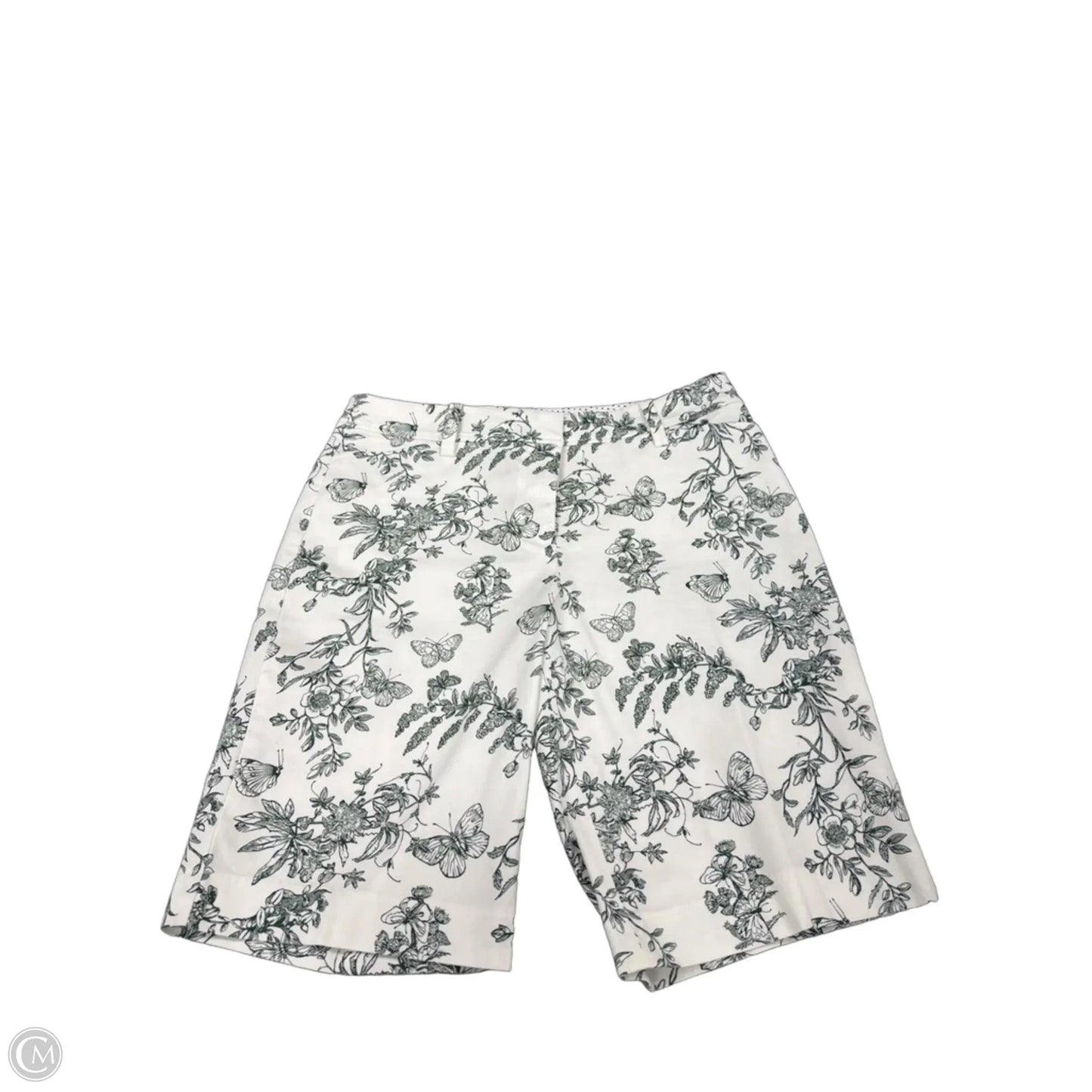 Shorts By Talbots In Green & White, Size: 8