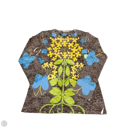 Top Long Sleeve By Cmc In Floral Print, Size: Xl