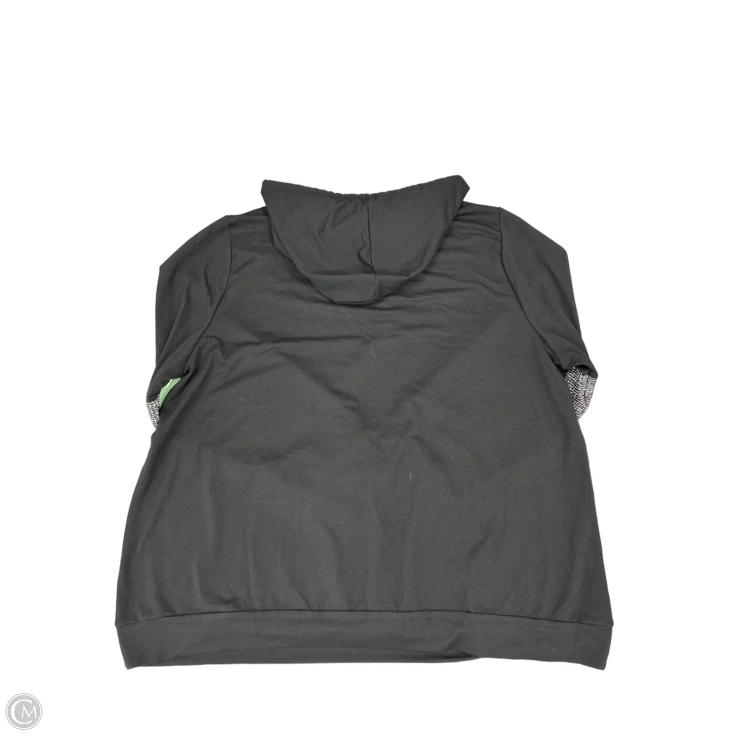Sweatshirt Hoodie By Bloomchic In Black & White, Size: 2x