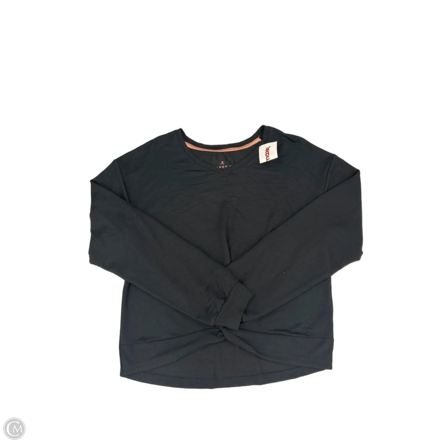 Top Long Sleeve By Danskin In Black, Size: M