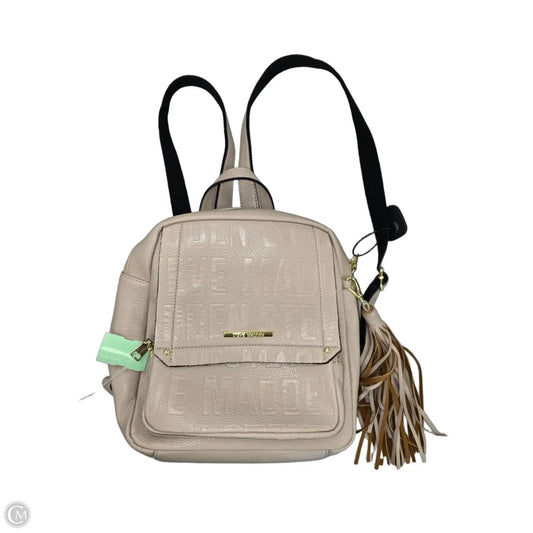 Backpack Leather By Steve Madden, Size: Medium