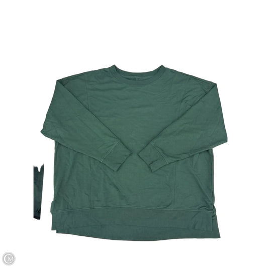 Top Long Sleeve By Cmf In Green, Size: Xxl