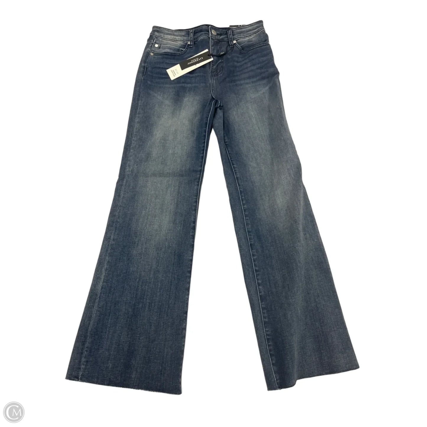 Jeans Flared By Liverpool In Blue Denim, Size: 2