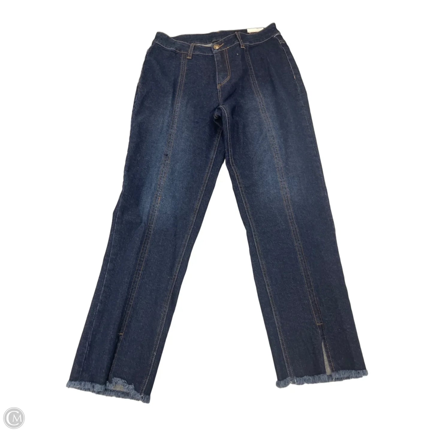 Jeans Straight By Multiples In Blue Denim, Size: 8