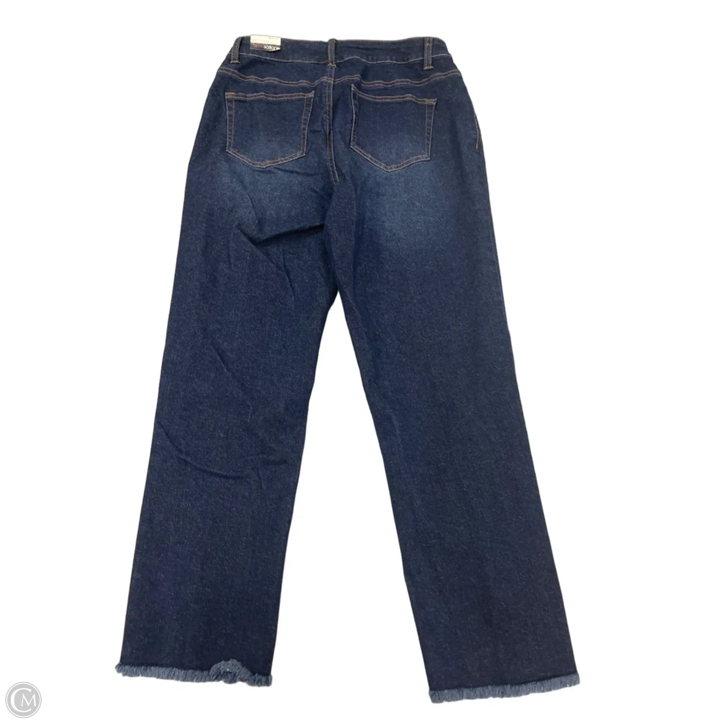 Jeans Straight By Multiples In Blue Denim, Size: 8