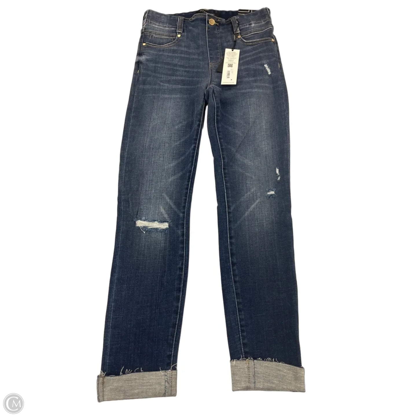 Jeans Cropped By Liverpool In Blue Denim, Size: 2