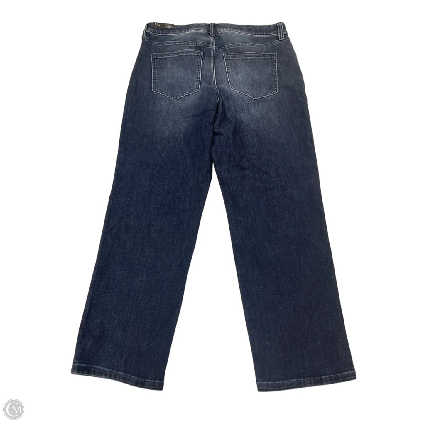 Jeans Straight By Liverpool In Blue Denim, Size: 6