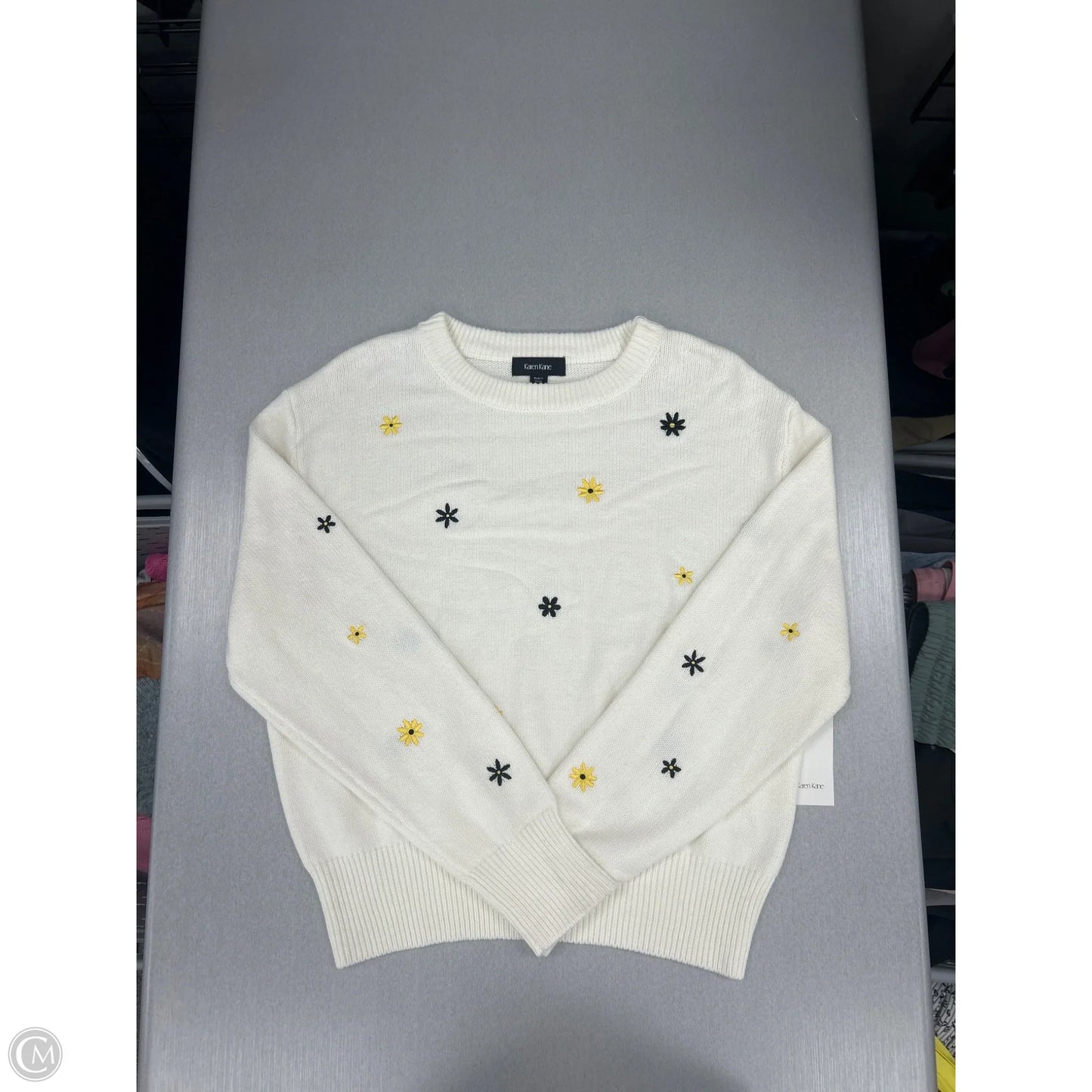 Sweater By Karen Kane In Cream, Size: L