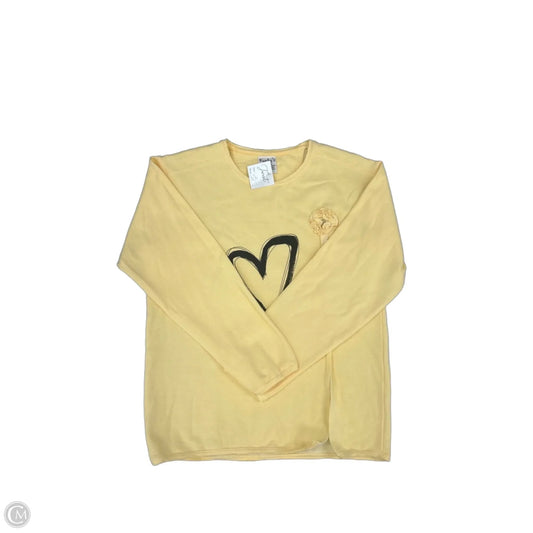 Sweatshirt Crewneck By Cmc In Yellow, Size: S