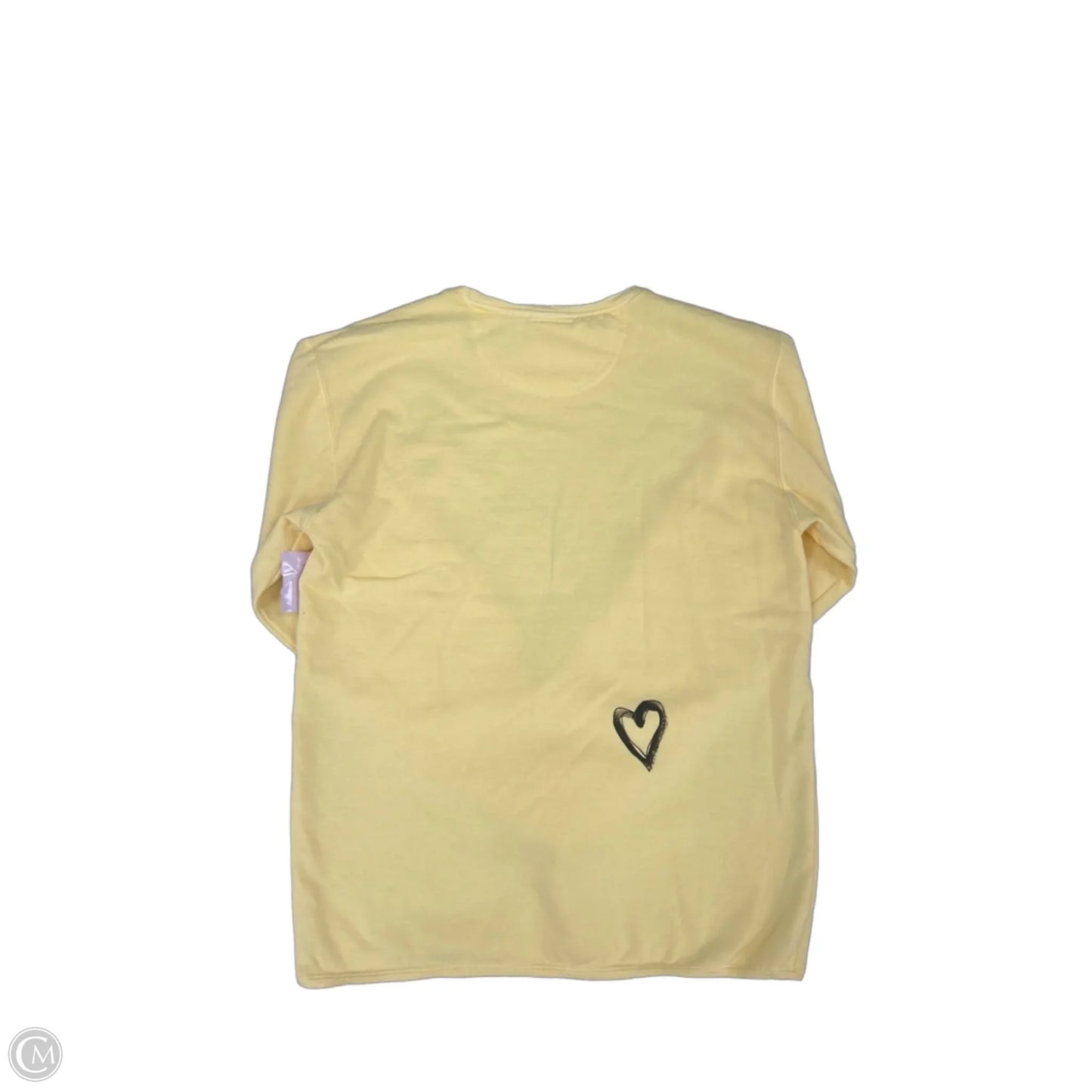 Sweatshirt Crewneck By Cmc In Yellow, Size: S