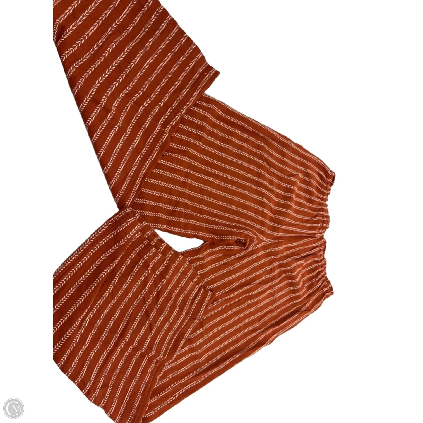 Pants Linen By Sonoma In Brown & Cream, Size: 8