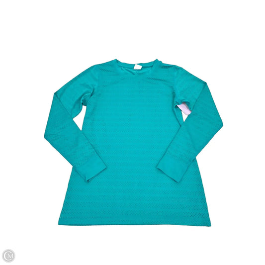 Athletic Top Long Sleeve Collar By Zyia In Green, Size: S