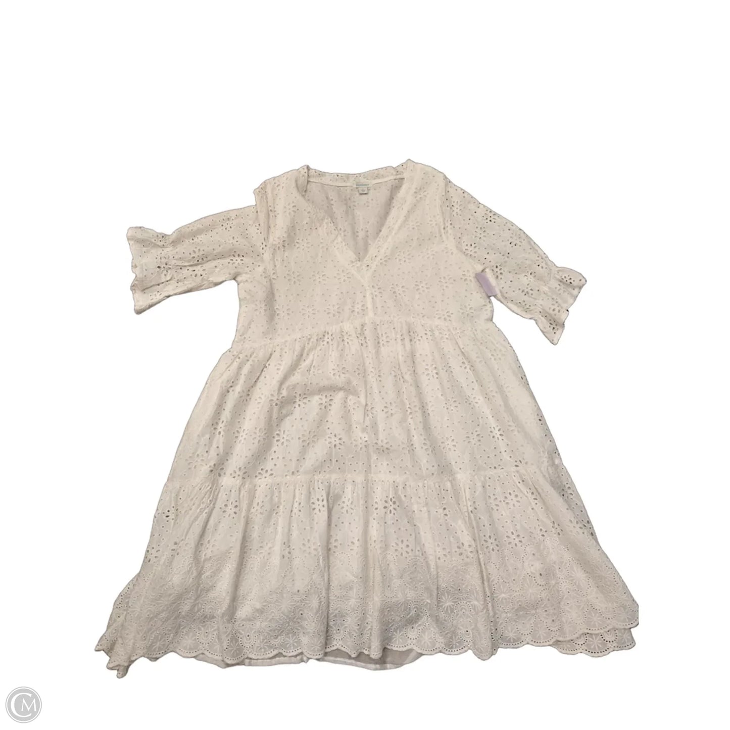 Dress Casual Midi By Sundance In White, Size: L