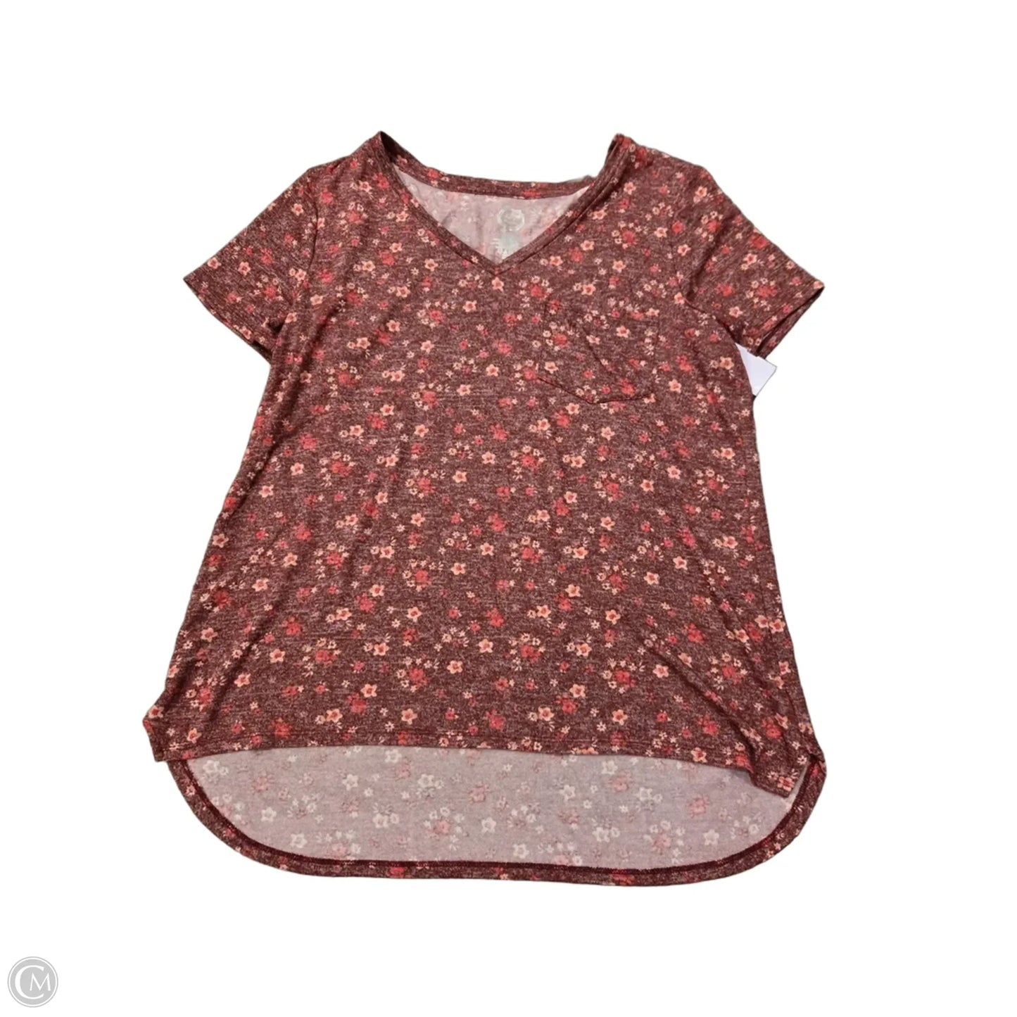 Top Short Sleeve By Maurices In Red, Size: Xl