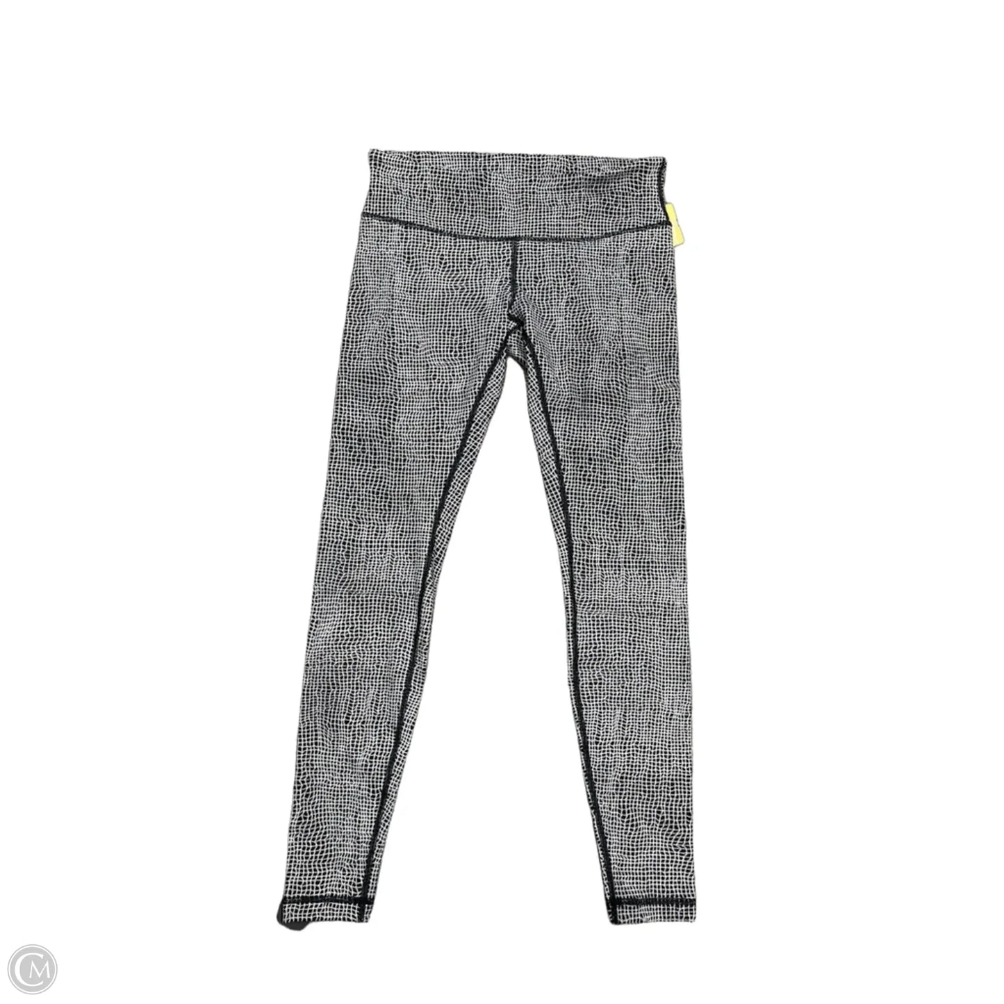 Athletic Leggings By Lululemon In Black & White, Size: 10