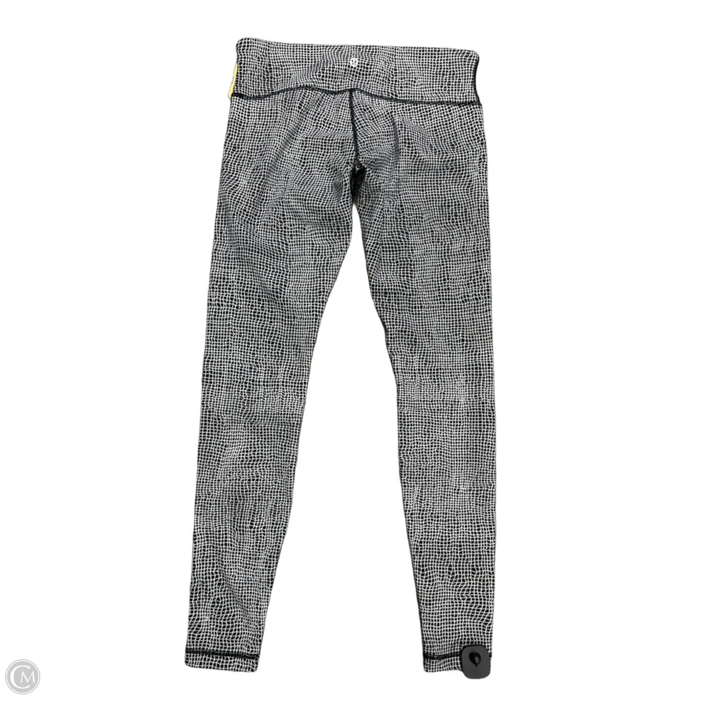 Athletic Leggings By Lululemon In Black & White, Size: 10
