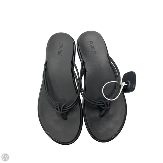 Sandals Flip Flops By Olukai In Black, Size: 7