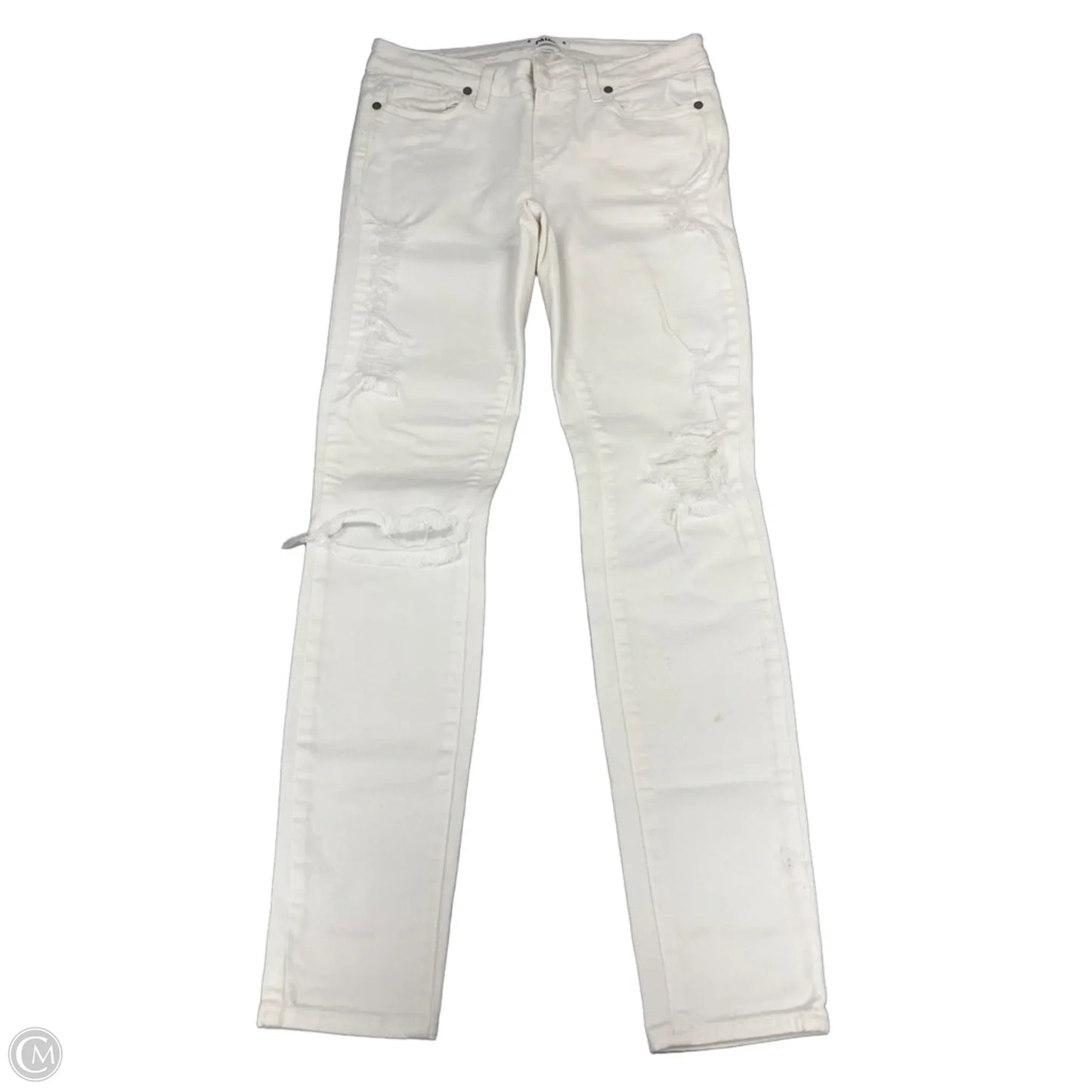 Jeans Skinny By Paige In White Denim, Size: 8
